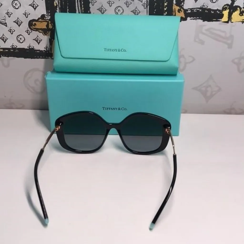 New Authentic  Tiffany & Co. Sunglasses TF 4192 80013C Black/Grey Gradient Women - Image 10