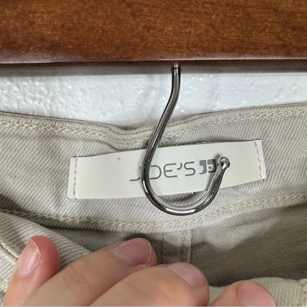 Joe’s The Blake High Rise Wide Leg Crop Jean in Bone Size 32 - Image 3