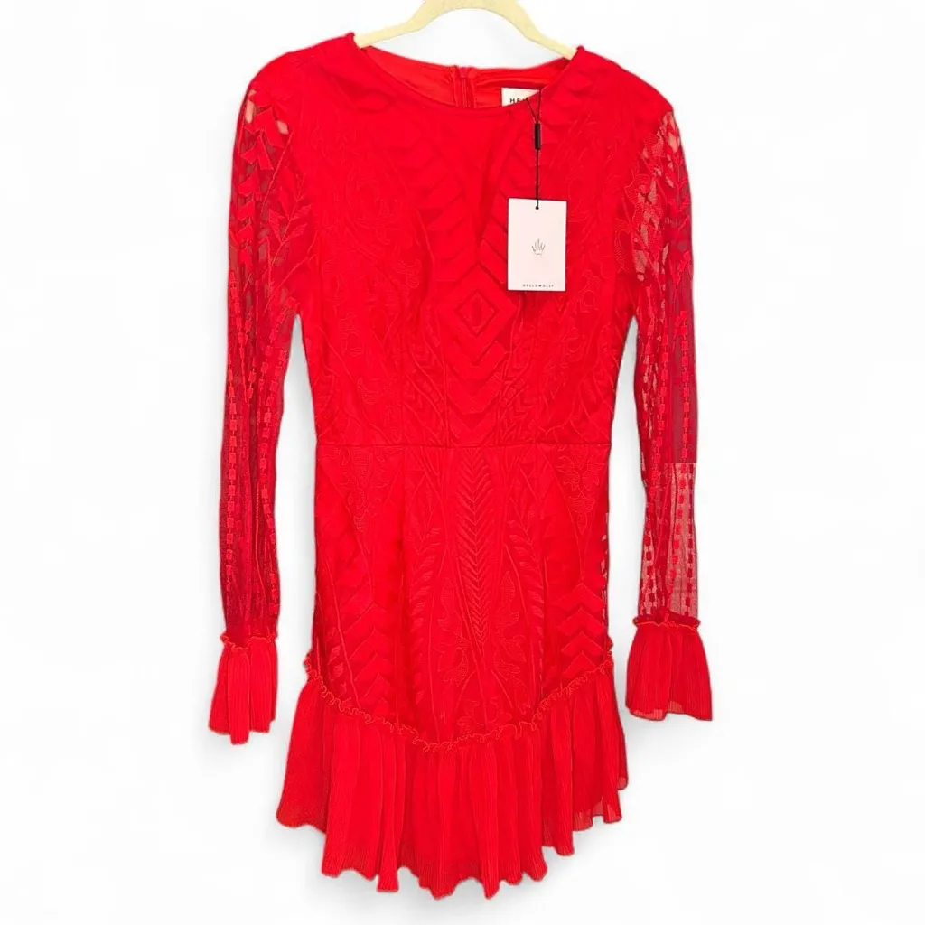 ❤️Hello Molly Lace Ruffle Cocktail Dress - NWT, M - Image 4