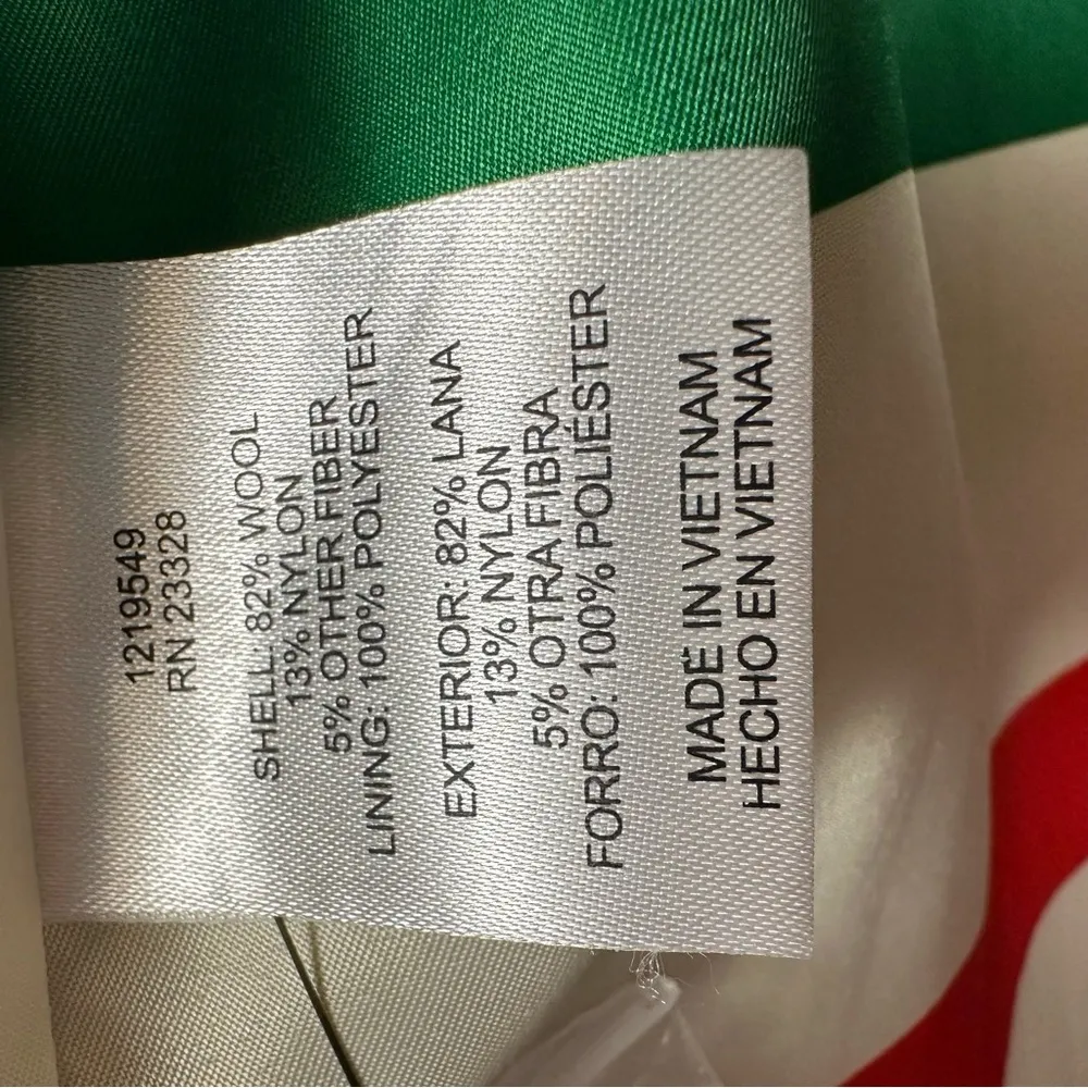 Pendleton Campbell Wool Coat Striped Water Resistant Windblocking Navy L NWOT - Image 11