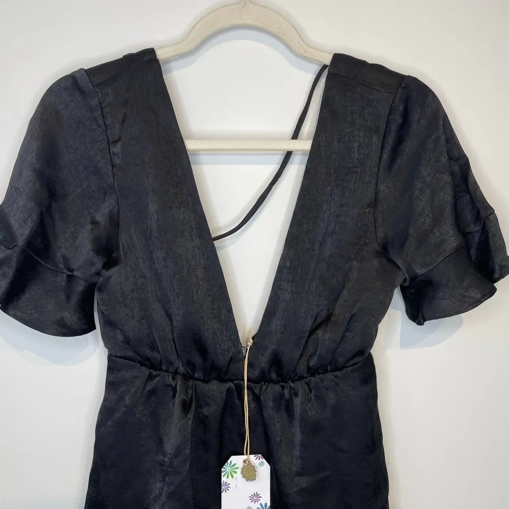 NWT Show Me Your Mumu Dulce Mini Dress in Black Sheen Size XS - Image 7