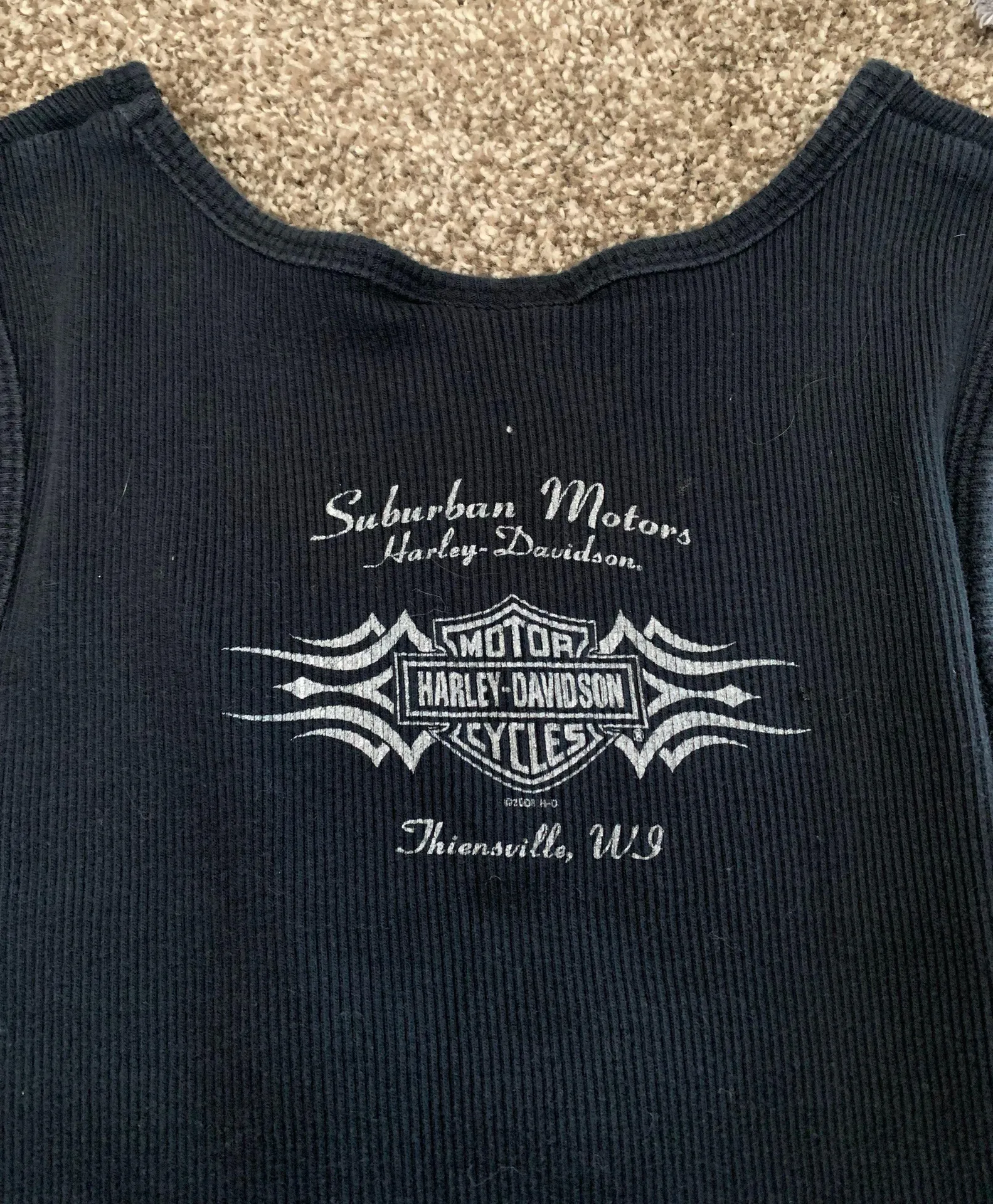 Harley Davidson Cropped  Tank Top - Image 3