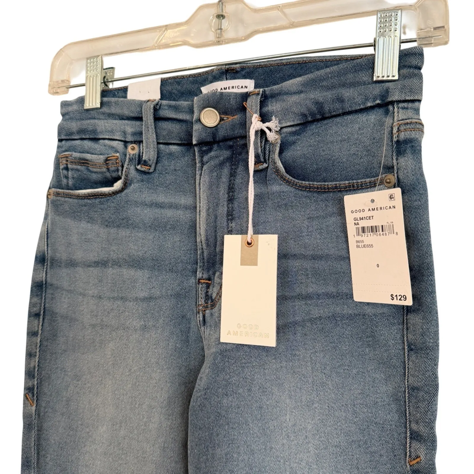Good American Good Legs Always Fits Good Waist Skinny Jeans Women's 0/25 Indigo - Image 6