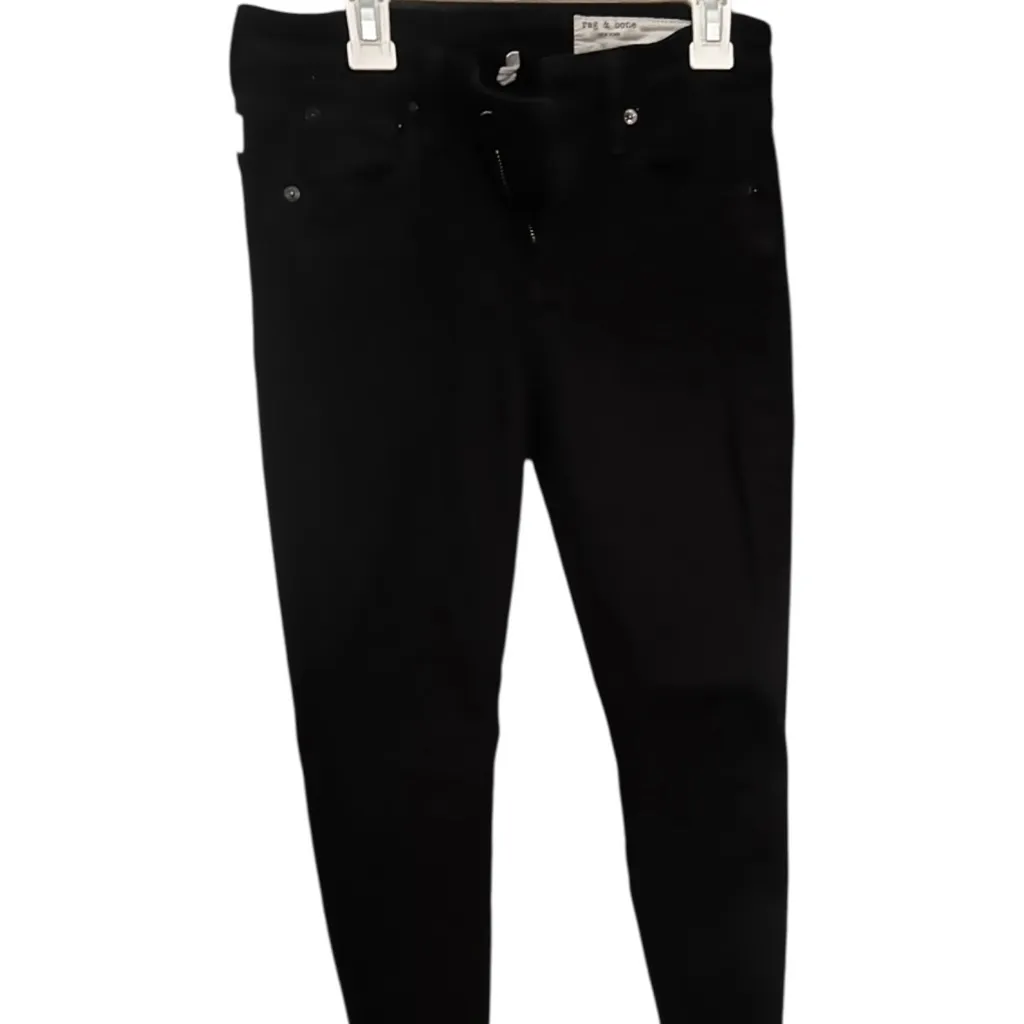 Rag & Bone Charcoal Denim Jeans - Image 8