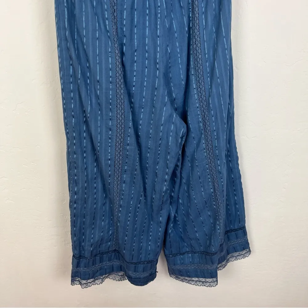 Tularosa Blue Strapless Tie Front Jumpsuit - Image 6