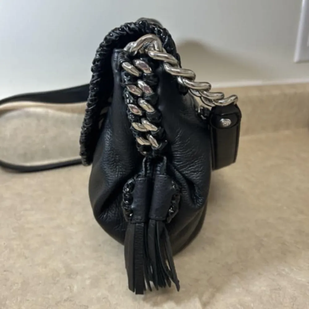 Brighton Black Leather Crossbody Bag - Image 8