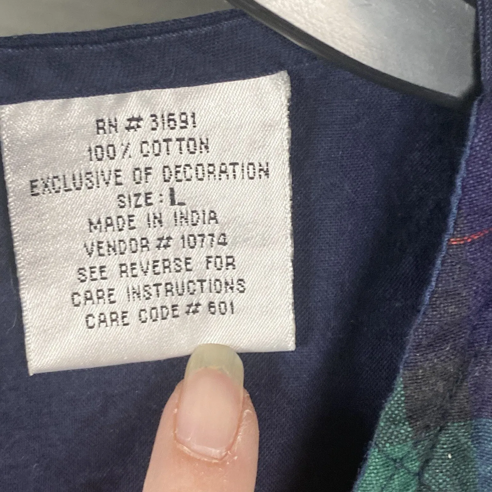 Vintage Casey & Max Plaid Christmas Vest Size Large Embroidered Snowmen Bells - Image 7