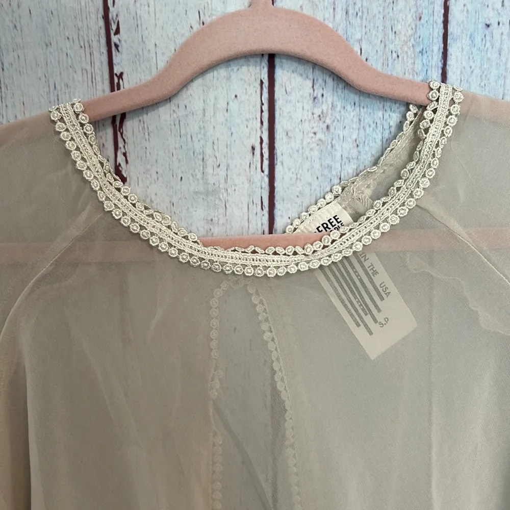 NWOT Free People Lacy Sheer Top - Image 2