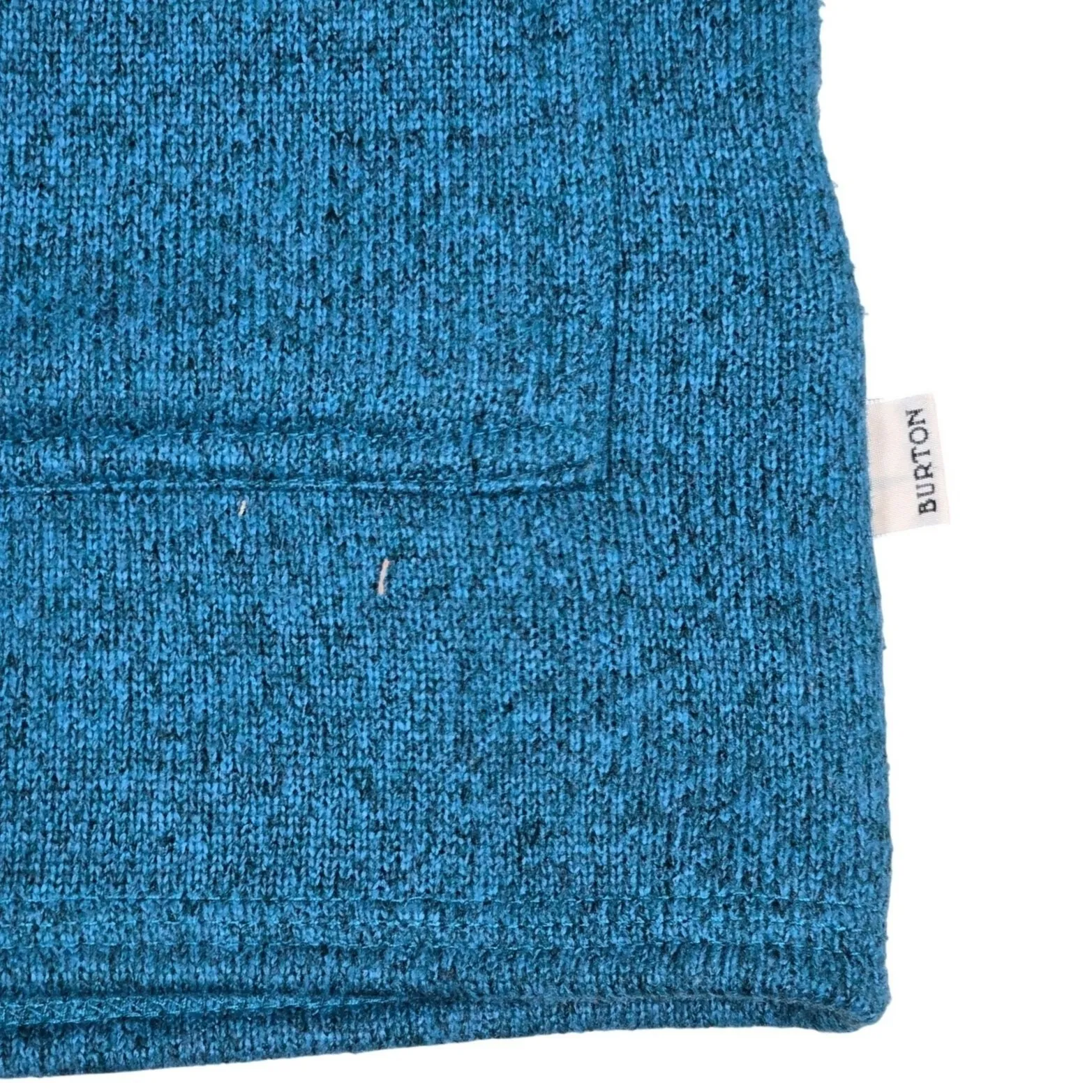 Burton Durable Goods Teal Heathered Fleece Full Zip Hoodie Jacket Women's M - Image 6