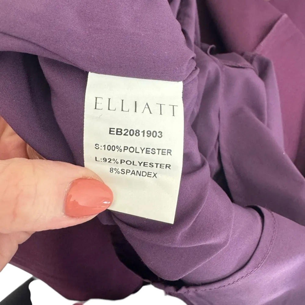 Elliatt - Reception Cascade Ruffle Strapless Cocktail Dress Sz M - Image 10