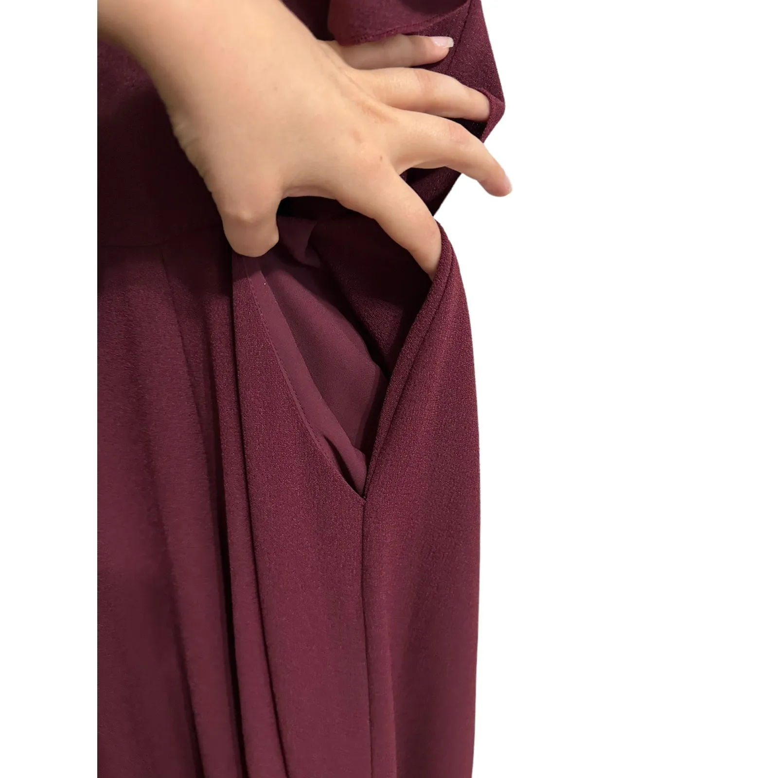 Charles Henry ruffle halter jumpsuit‎ raisen size Large - Image 4