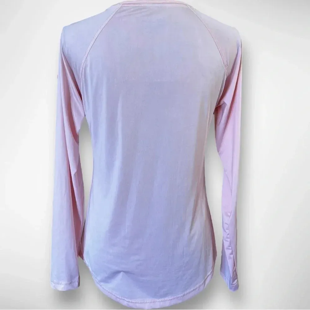 VERA BRADLEY Women's Pink Long Sleeve Shirt‎ Small | EUC - Image 2