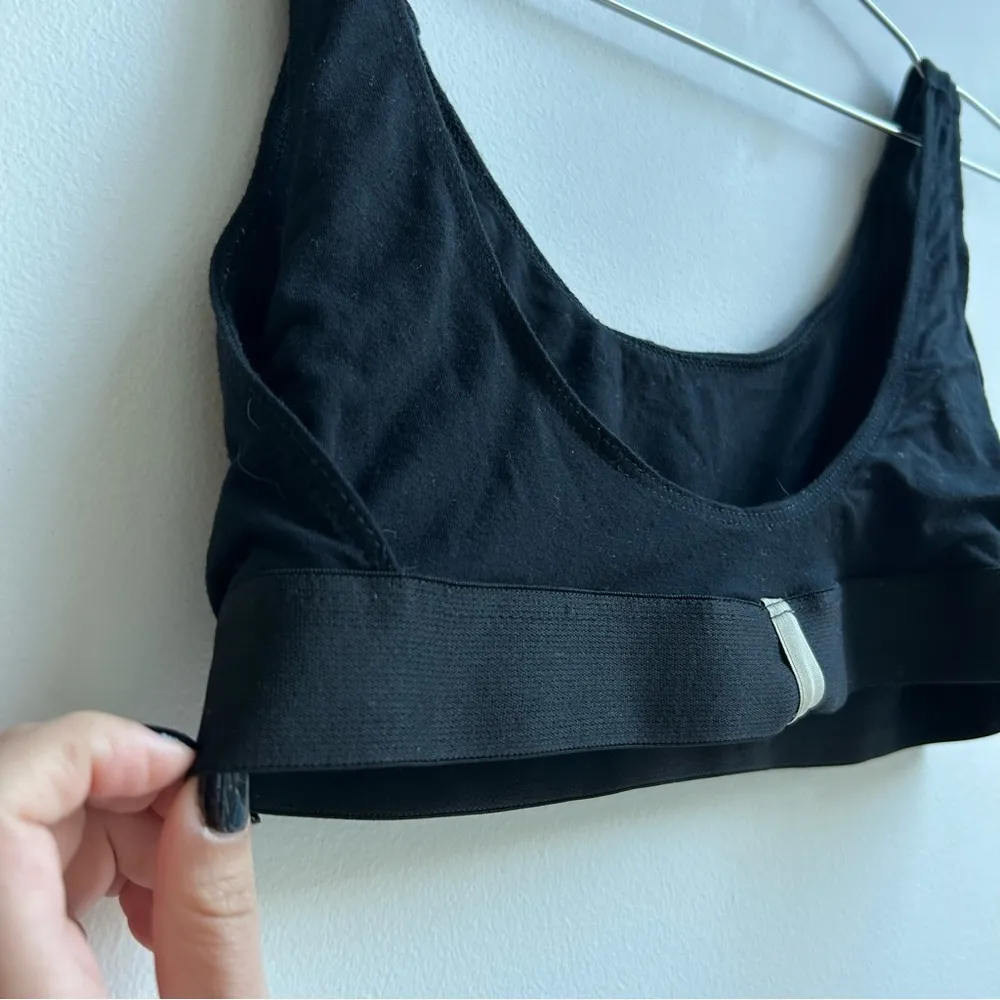 Lunya Well Rounded 100% Modal Black Bralette Sleep Bra Intimates Loungewear Size M - Image 3