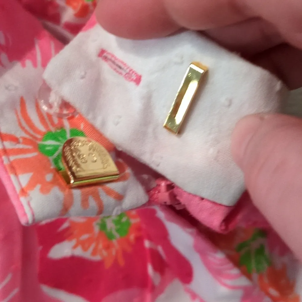 Lilly Pulitzer Hotty Pink Cherry Begonias Cissy Skirt Clip Dot Size 2 - Image 7