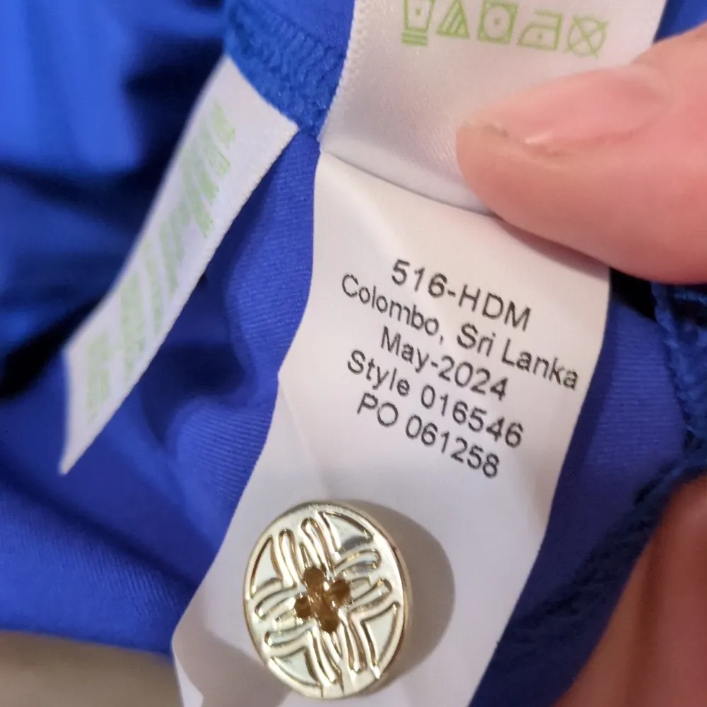 Lilly Pulitzer Luxletic Martinique Blue  Kimika Skort Size 12 - Image 8