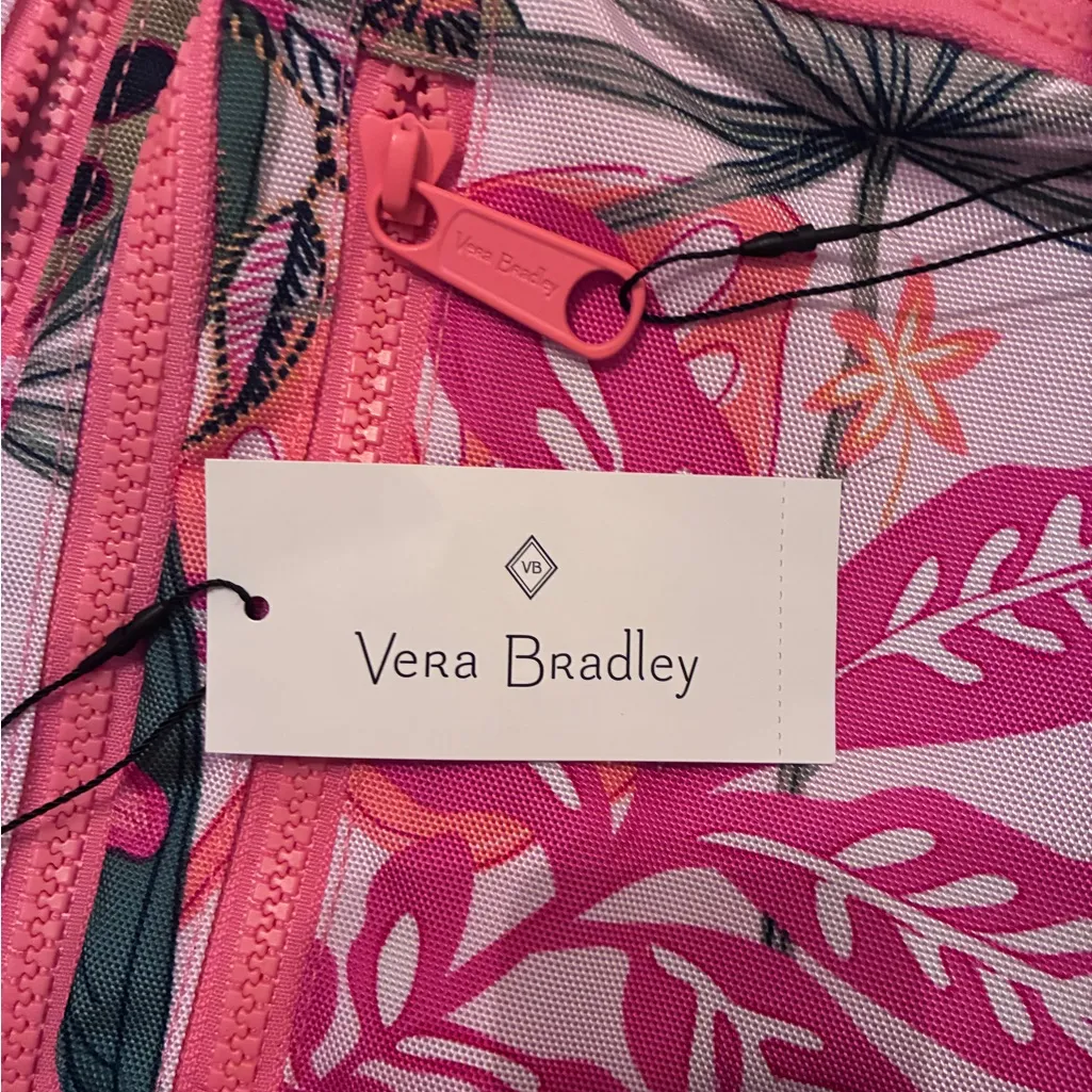 Vera Bradley Pink Floral Sling Backpack - Image 5