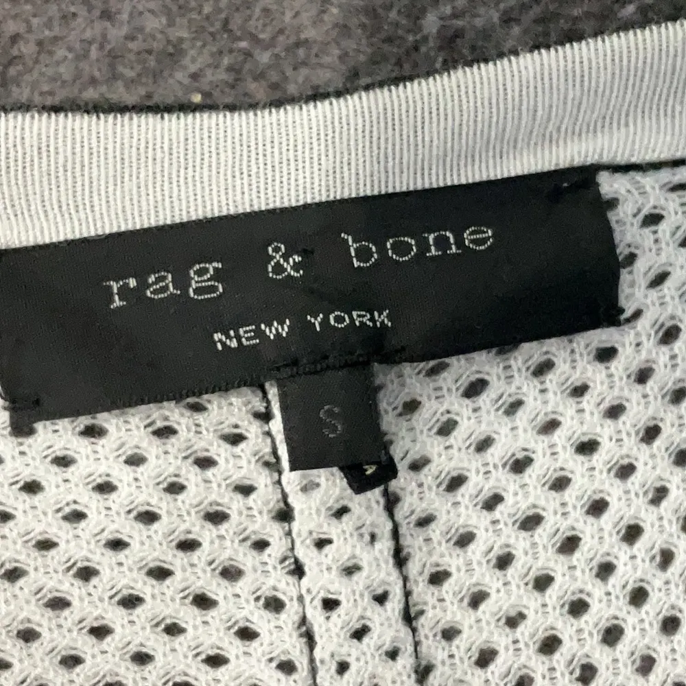 Rag & Bone Black & White Mesh Raglan Sleeve Knit Pullover Sweater Size Small S - Image 6