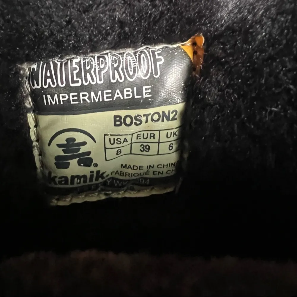 KAMIK BOSTON2 women’s sz 8 impermeable waterproof winter warm faux fur suede - Image 7