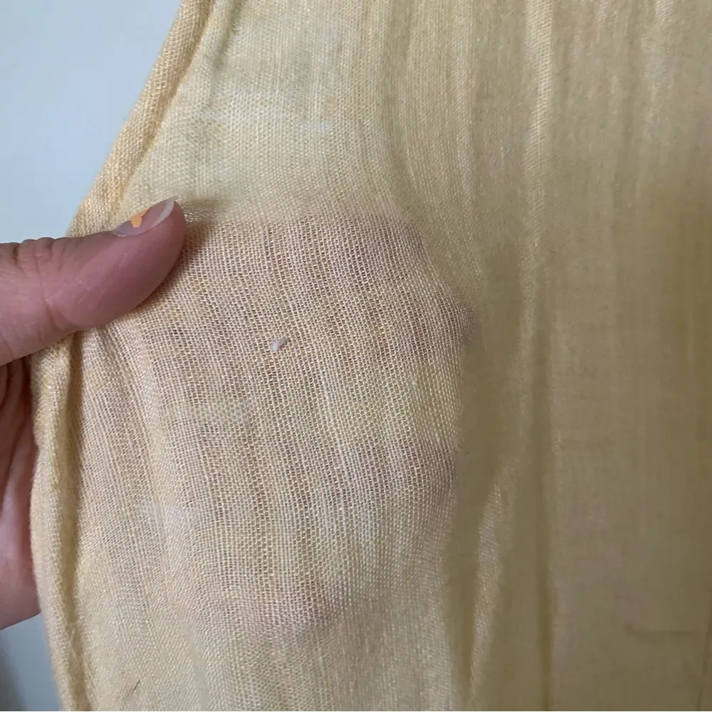 Flax yellow linen maxi dress - Image 3