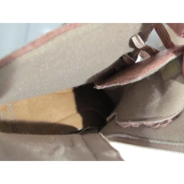 Earth Origins Boots Women's 11W Taupe Rowan Combat Leather Lace Up Zip Heels - Image 9