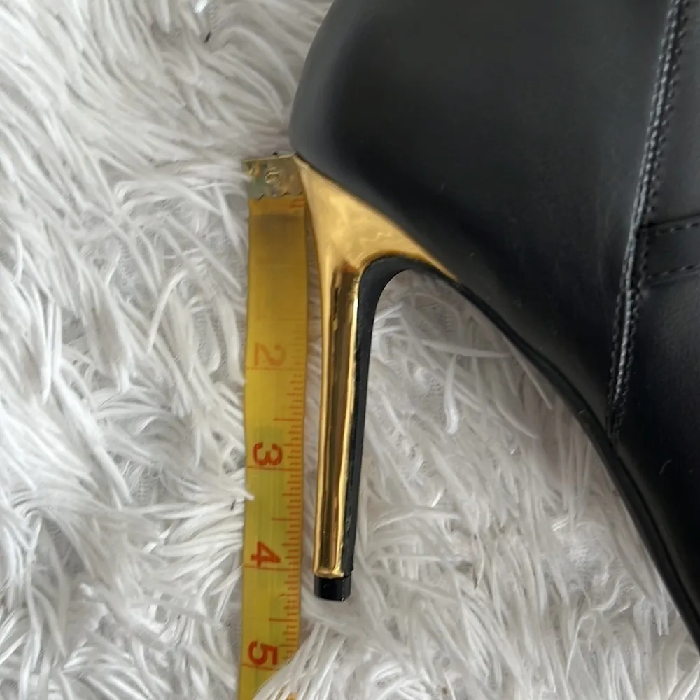 Shoedazzle Women’s Marcey Heeled Tall Boot in black size 9 - Image 9