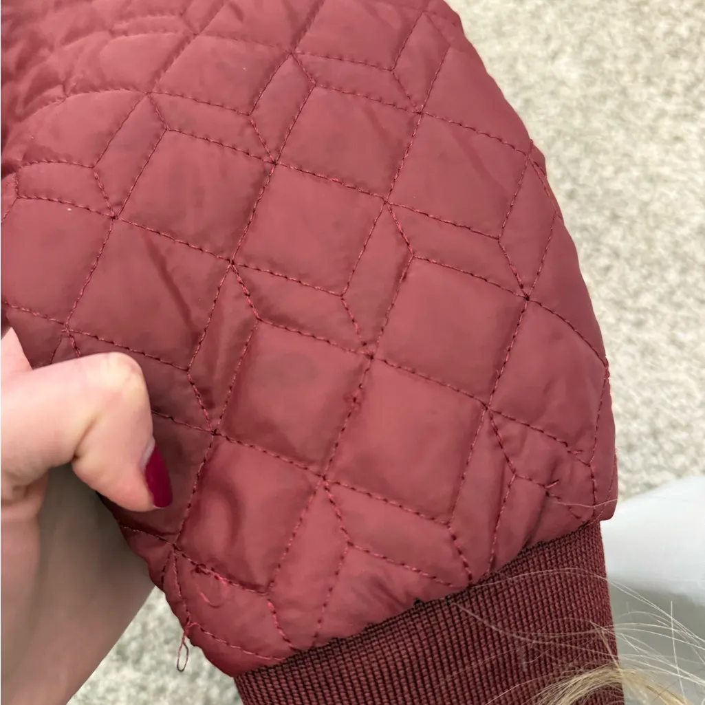 Maroon Bien Blue Bomber Jacket Red Size XS - Image 6