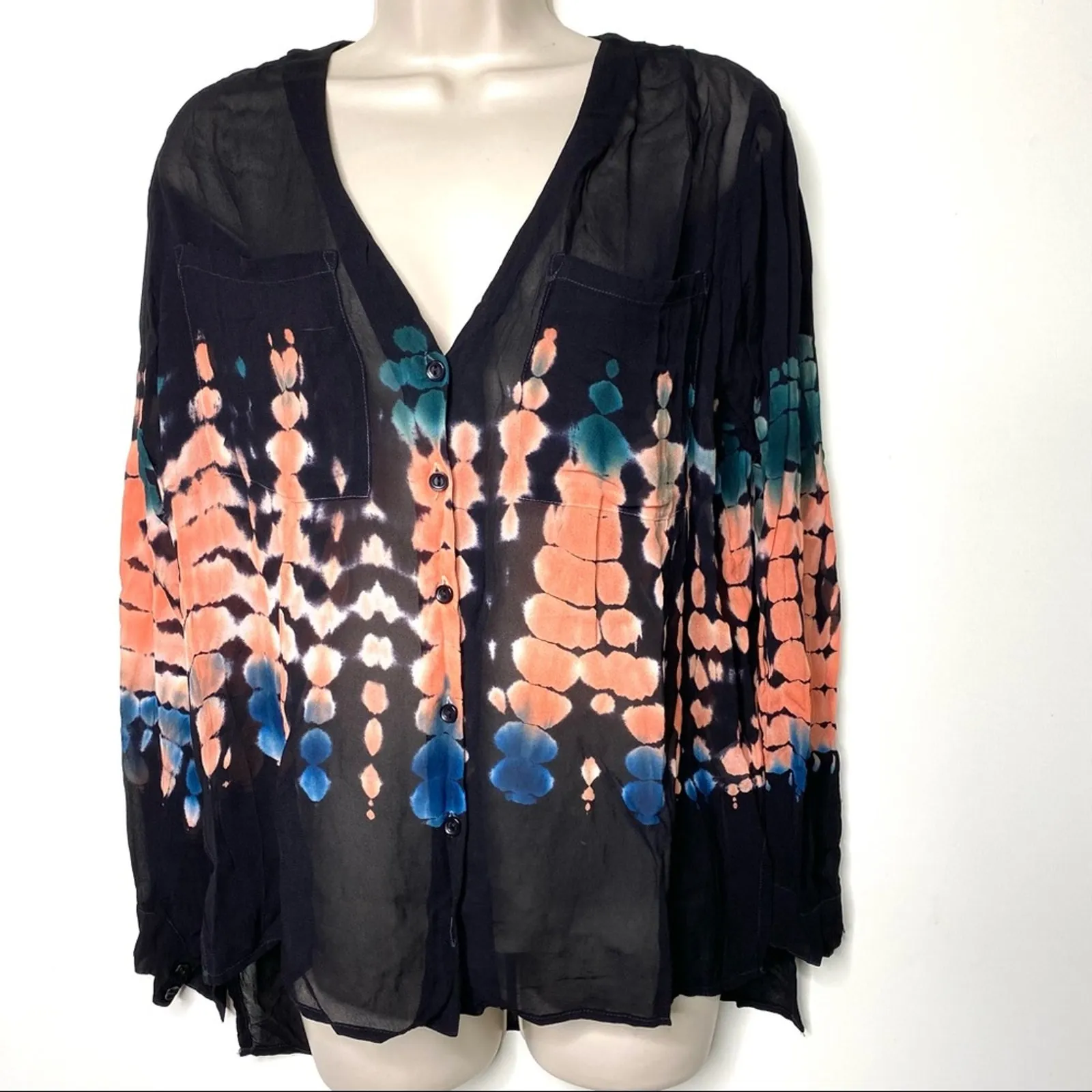 YFB Young Fabulous & Broke Frankie Abstract-Print Top size S $248 - Image 3
