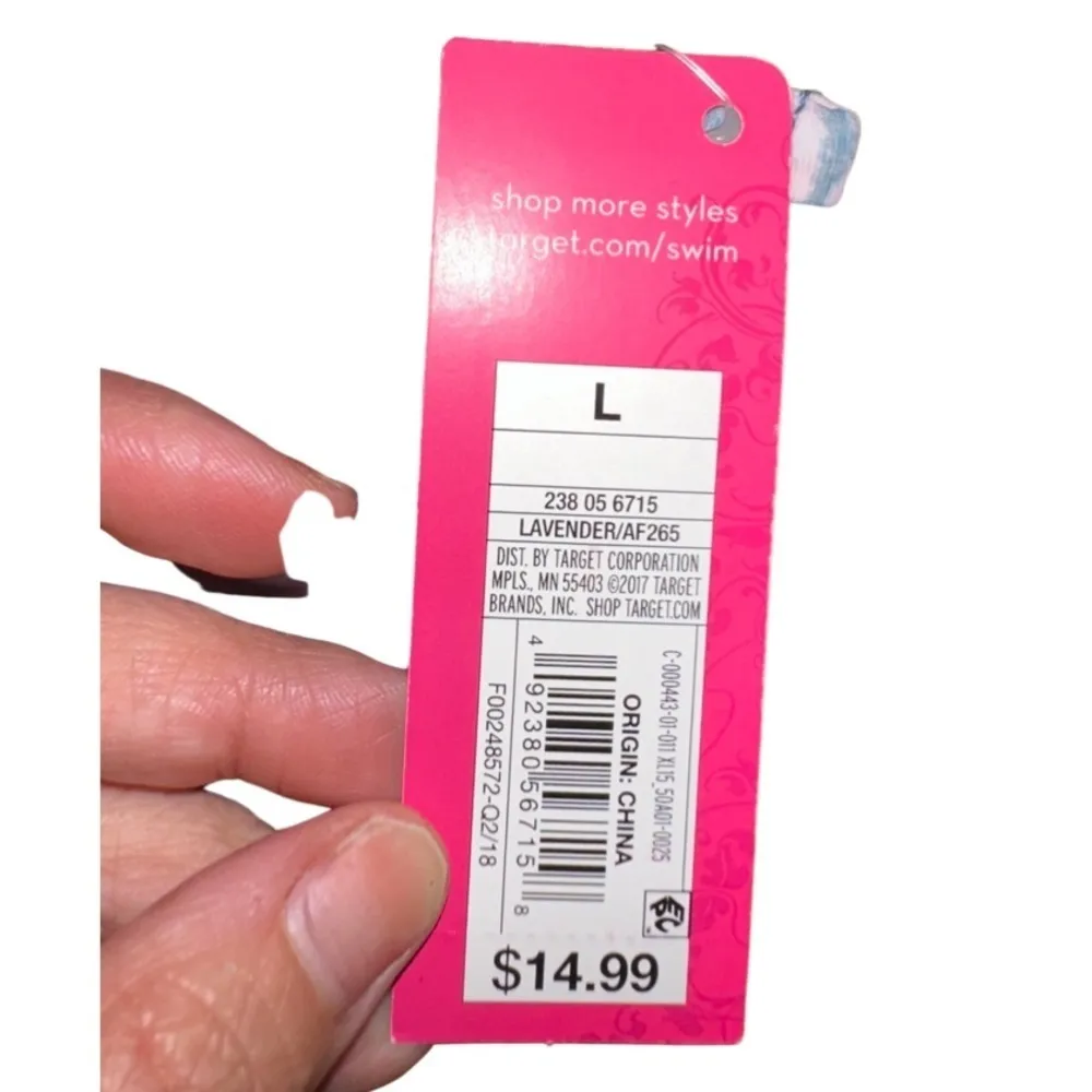 NWT XHILARATION top BIKINY pull on style with tight on back SZ LARGE - Image 4