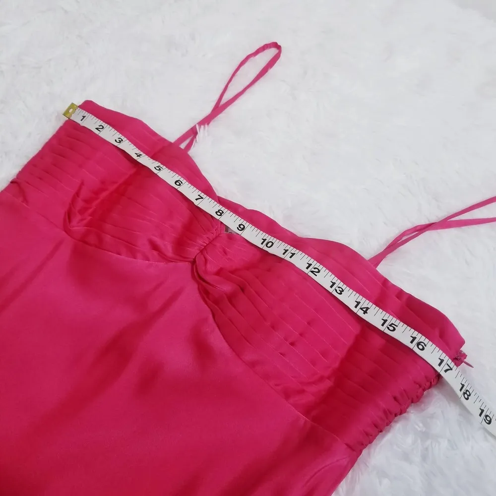 Calvin Klein Pink Sateen Party Prom Long Gown - Image 9