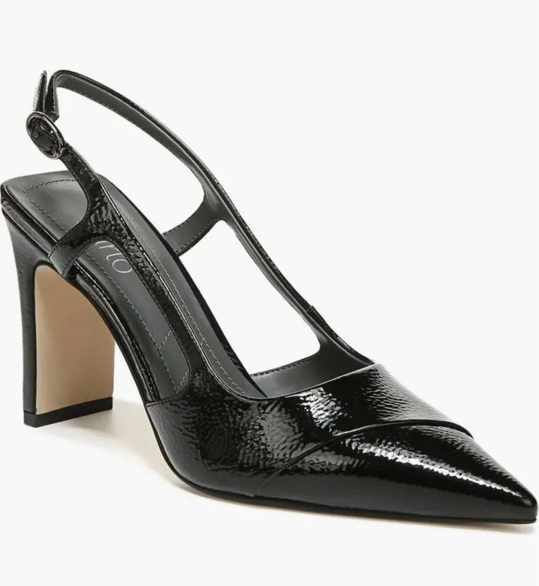 Franco Sarto Black Amina Patent Slingback Pump - Image 2