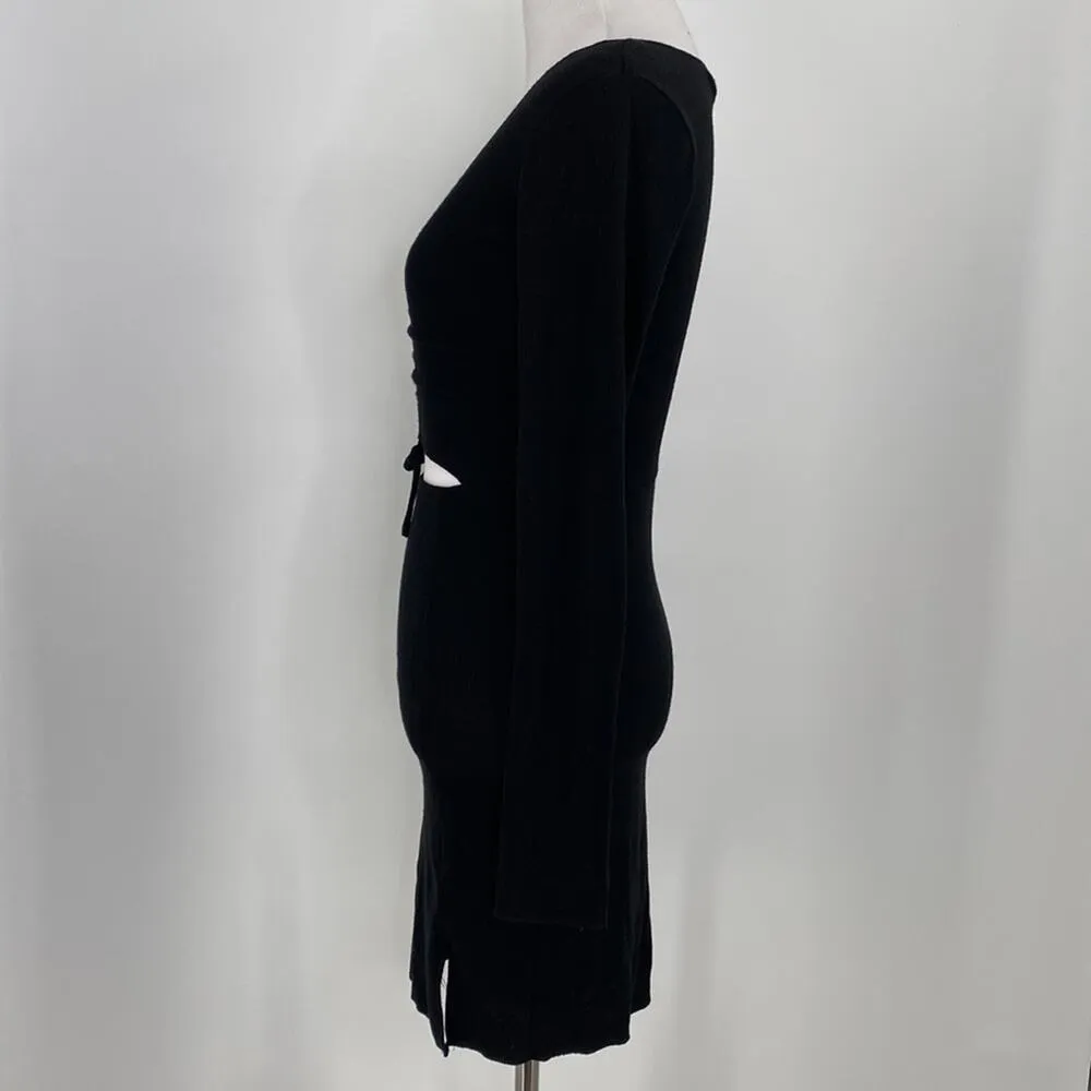 Polly Princess Pinch Me Ribbed Cutout Body Con Mini Dress Size 2 - Image 9