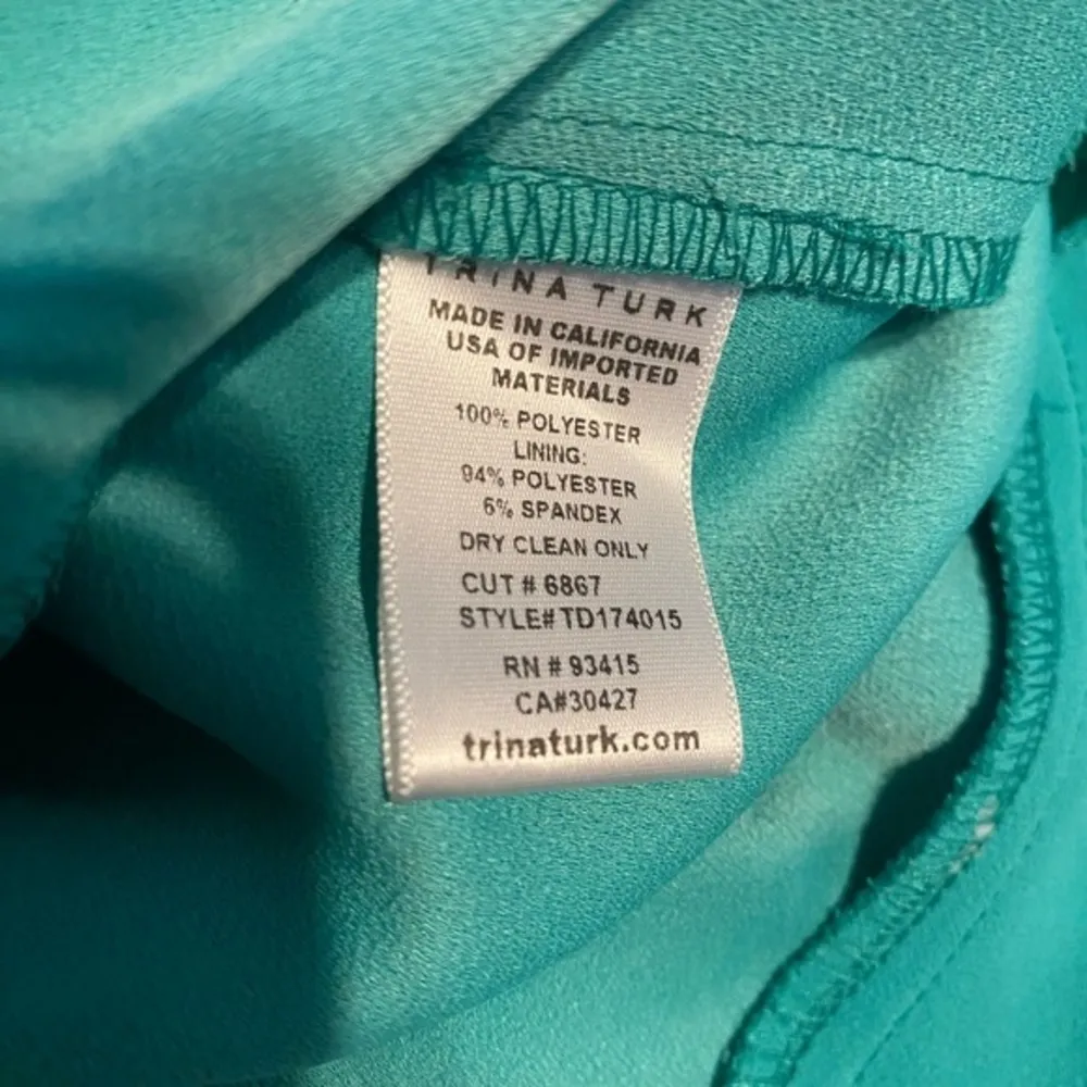 Trina Turk One Shoulder Peplum Hem Cocktail‎ Dress - Image 7