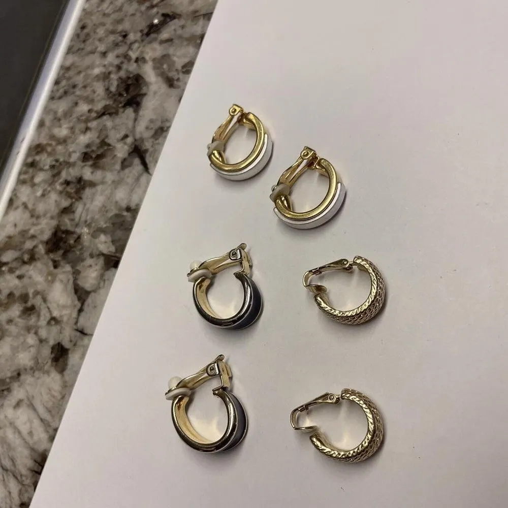 Lot Of 3 Pretty Clip On Clip - Image 5