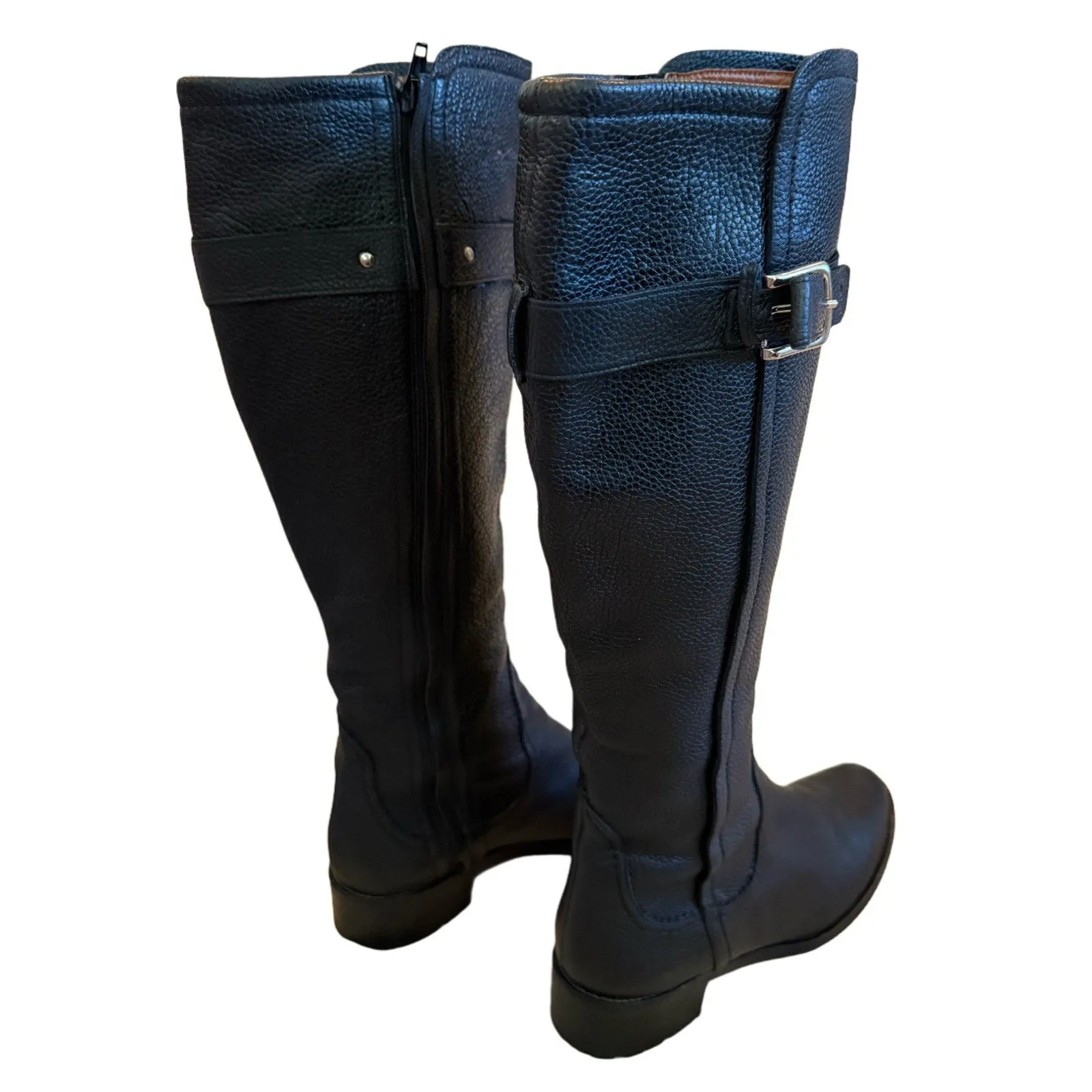 Vintage Cole Haan Italian Handcrafted Leather Equestrian Riding Boots Pristine 7 - Image 3