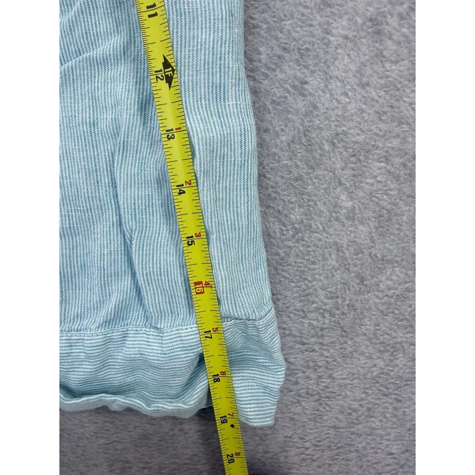 J Jill Women’s Skirt Micro Striped Lined Drawstring Size Small Pastel Blue - Image 7