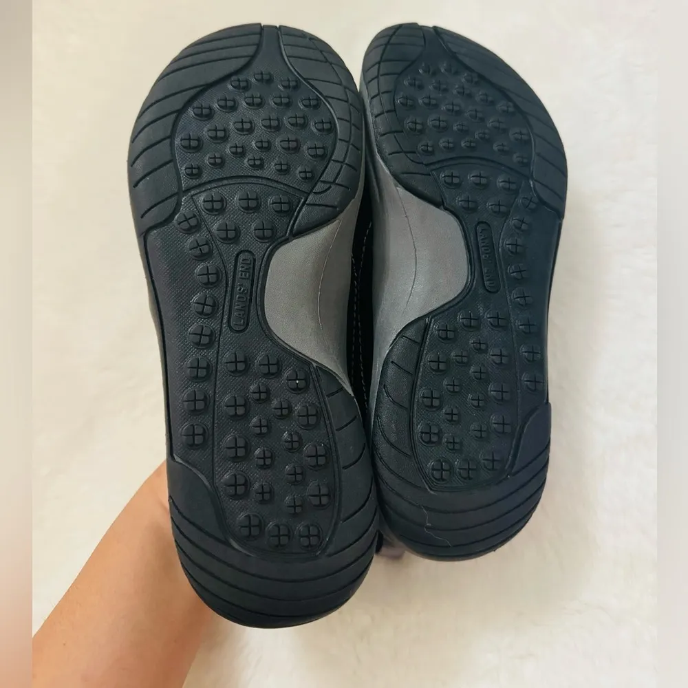 Lands'End  New Women 6B Black Suede All Weather Slip On Shoes - Image 5