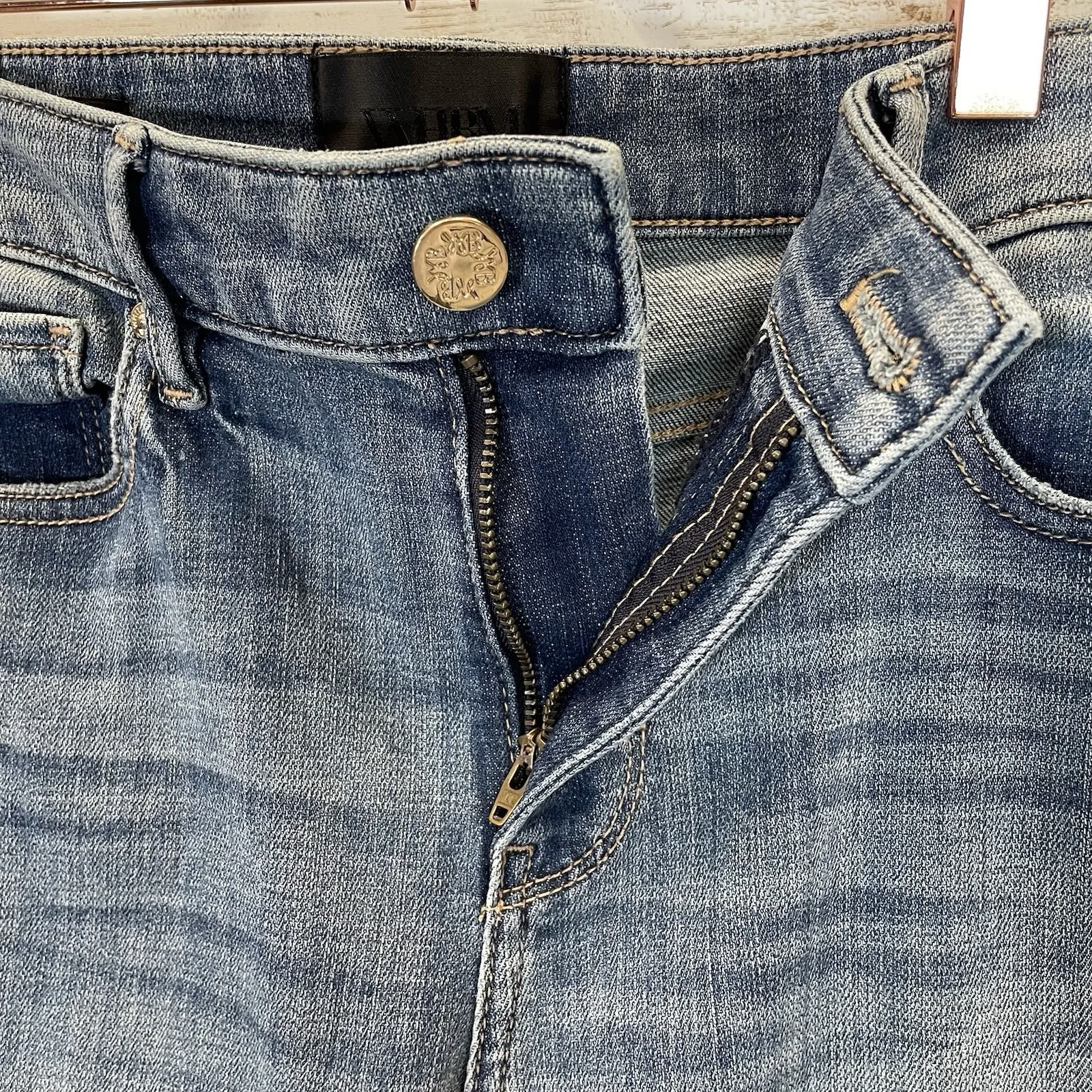 White House Black Market Womens‎ 6 Jeans Girlfriend Mid-Rise Floral Embroidery - Image 8