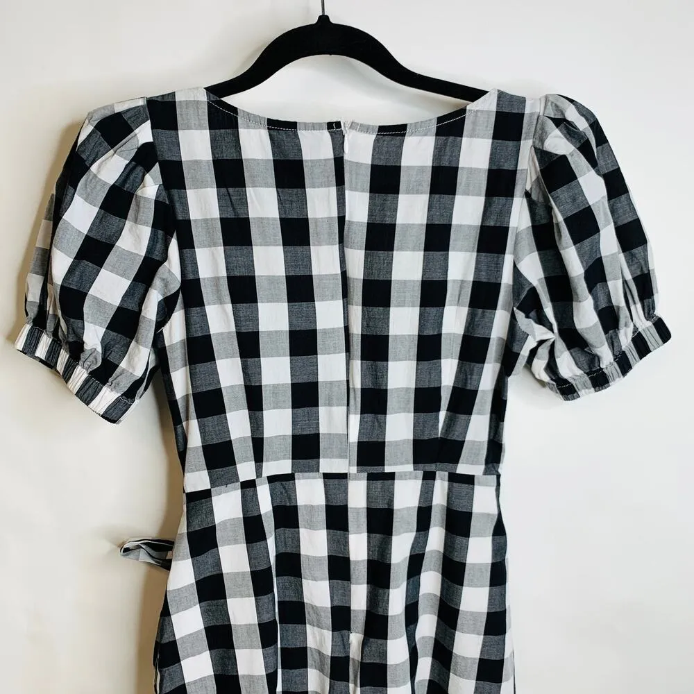 Nightwalker Black White Checker Dress Sz Small - Image 6
