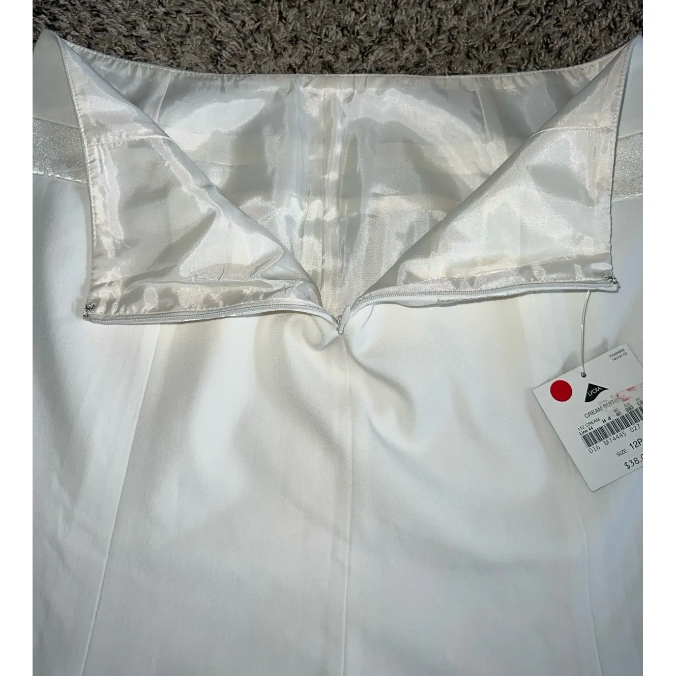 NWT Apostrophe Petite Women's White Floral‎ Design Skirt Size 12P - Image 8