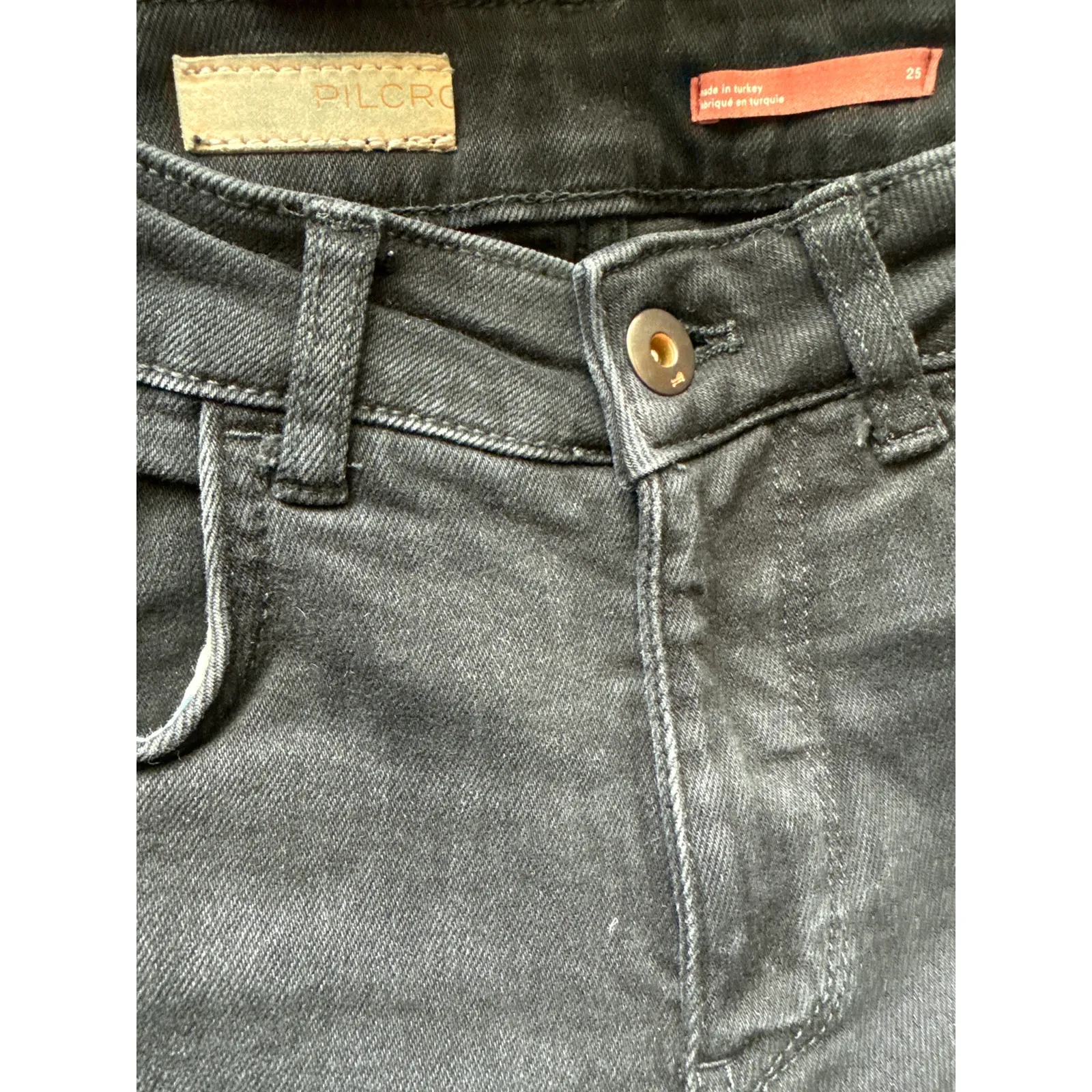 Pilcro‎ by Anthropologie Ultra High Rise Demilune Bootcut Jeans Black Size 25 - Image 10