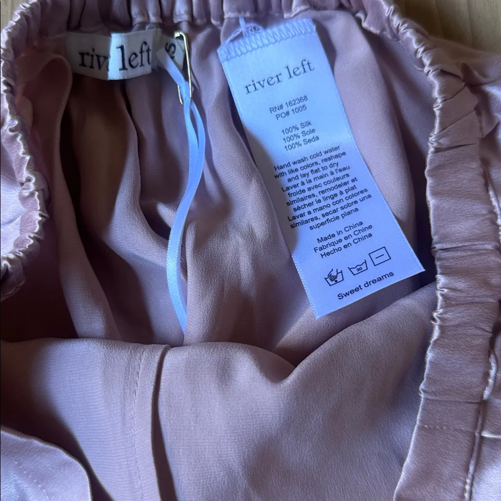 Women's Pink Silk Shorts Size XS - Image 2