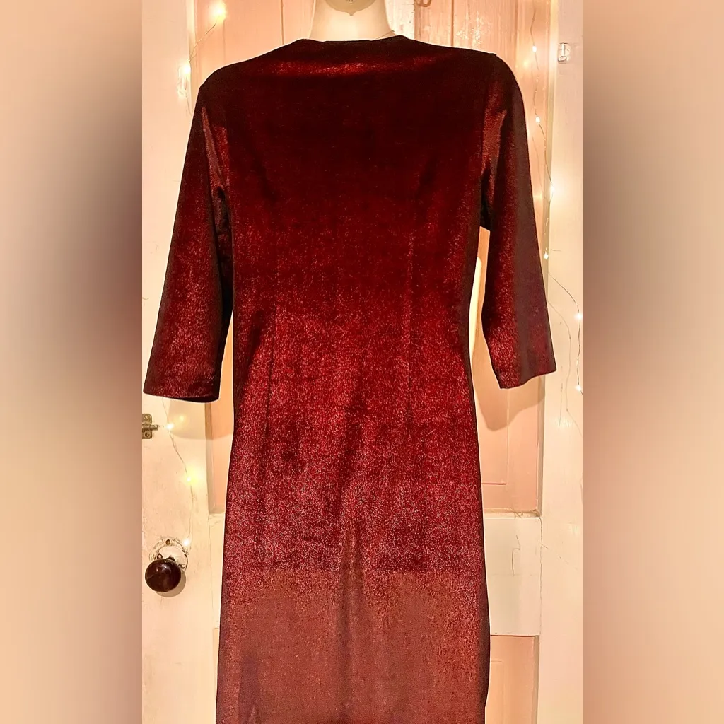Elegant Burgundy Dress petite sophisticates - Image 2