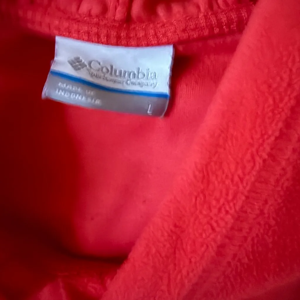 Columbia Women’s Coral Lightweight Fleece Pullover Hoodie Sweatshirt Jacket - Image 2