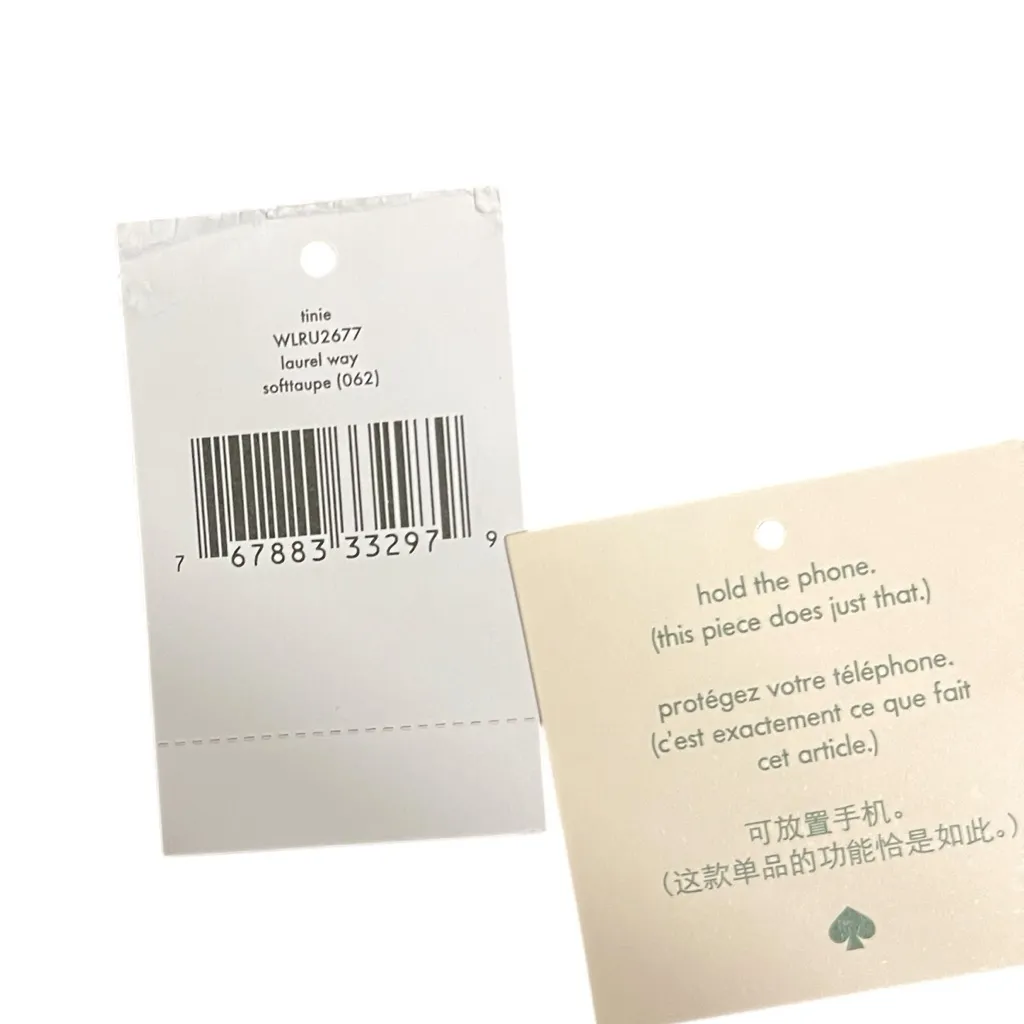 Kate Spade Laurel Way Tinie Saffiano Leather Wristlet in Soft Taupe - Image 4