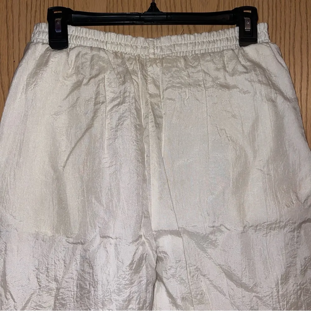 Vintage 80s White Nylon Pants - Image 3