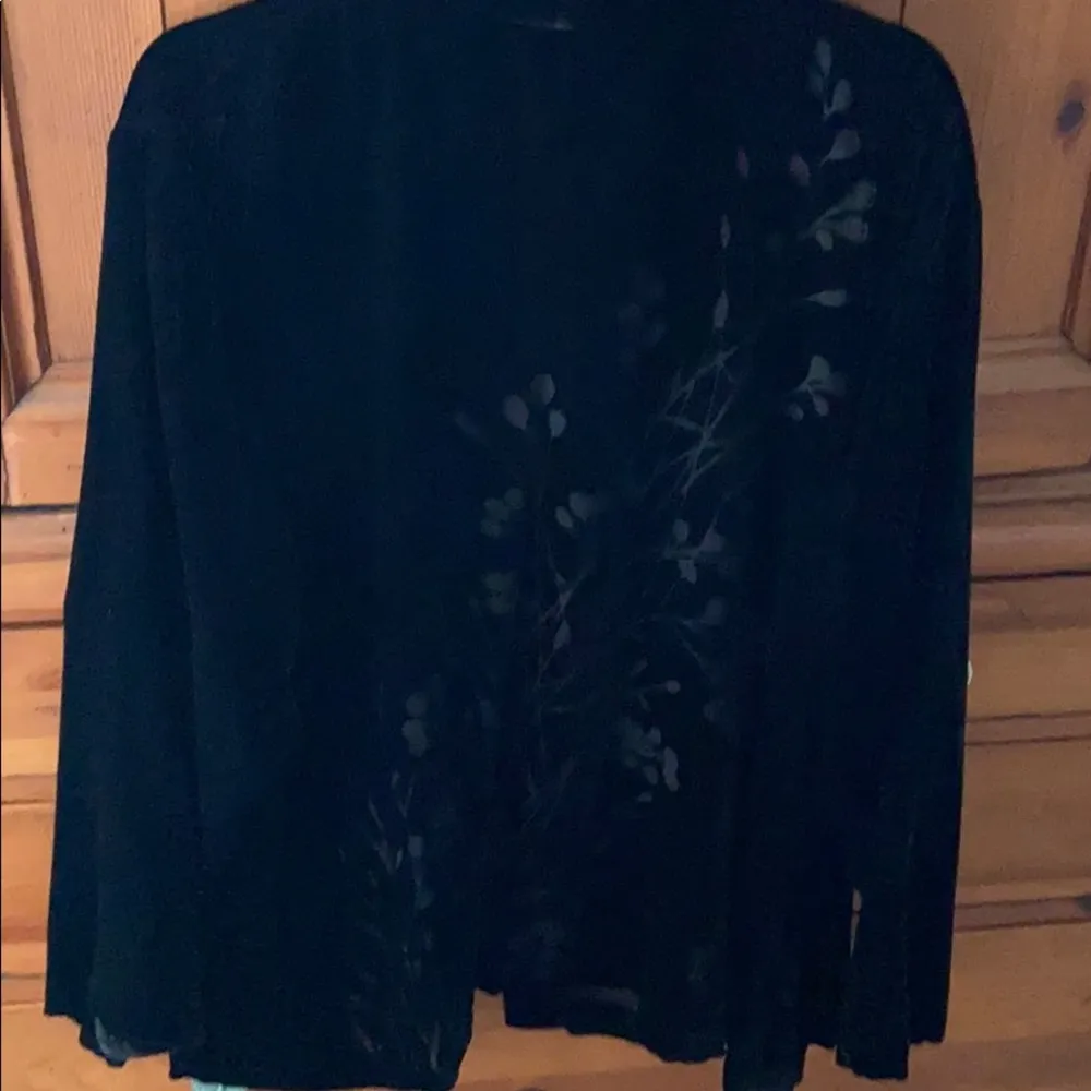 David dart velvet top with cut outs in back Black Size L - Image 3