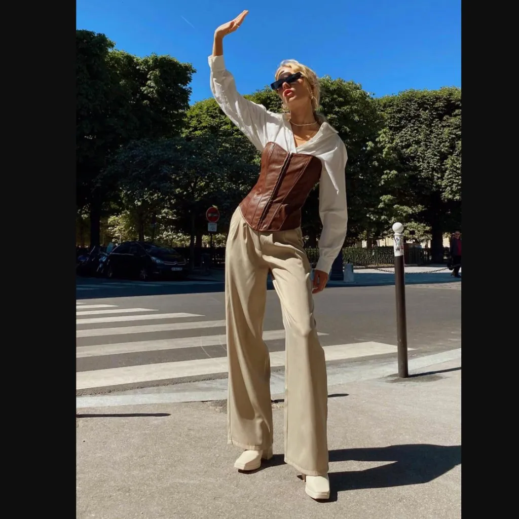 Princess Polly Archer Taupe High Waist Tailored Pants 8 - Image 9