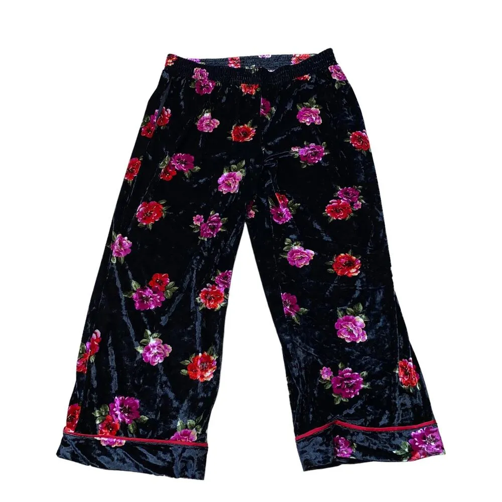 Sofia Intimates by Sofia Vergara Floral Print Pajama Set Black 2X (18W - Image 5