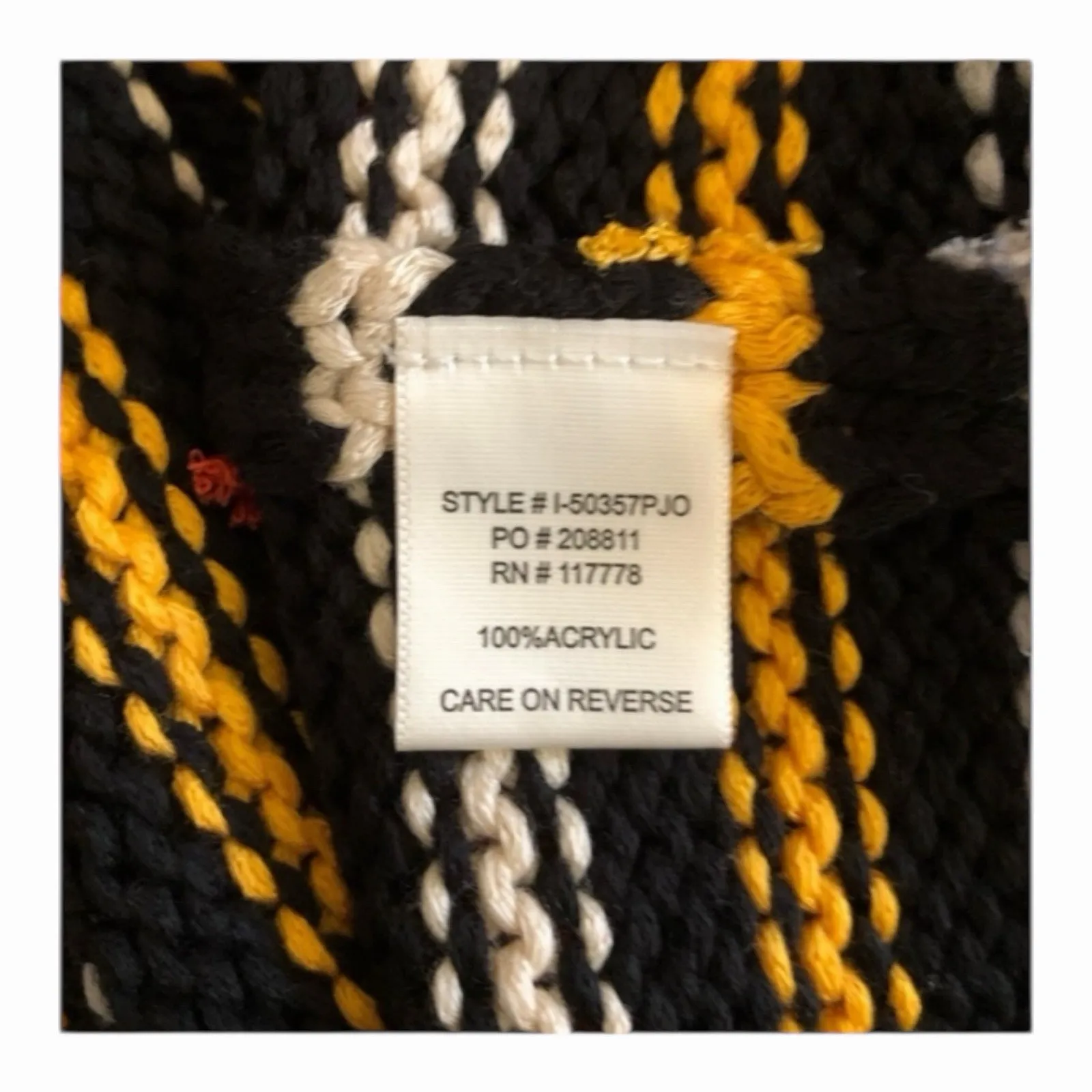 LoveStitch NWT Black Aqua Orange Stripe Kangaroo Pocket Hoodie Long Sleeve - Image 12