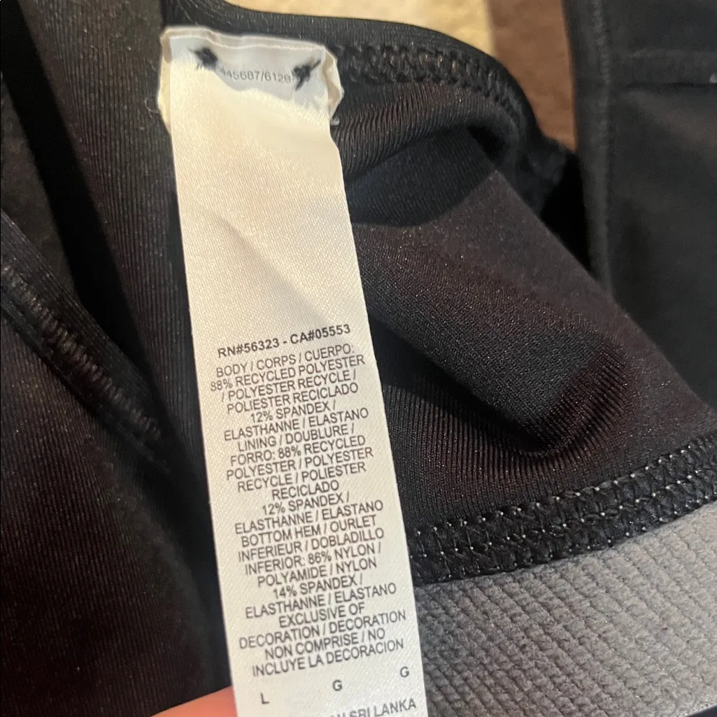 Nike University of Washington DriFit Sports Bra Black Size Large - Image 6